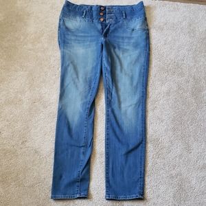 Womens blue skinny jeans